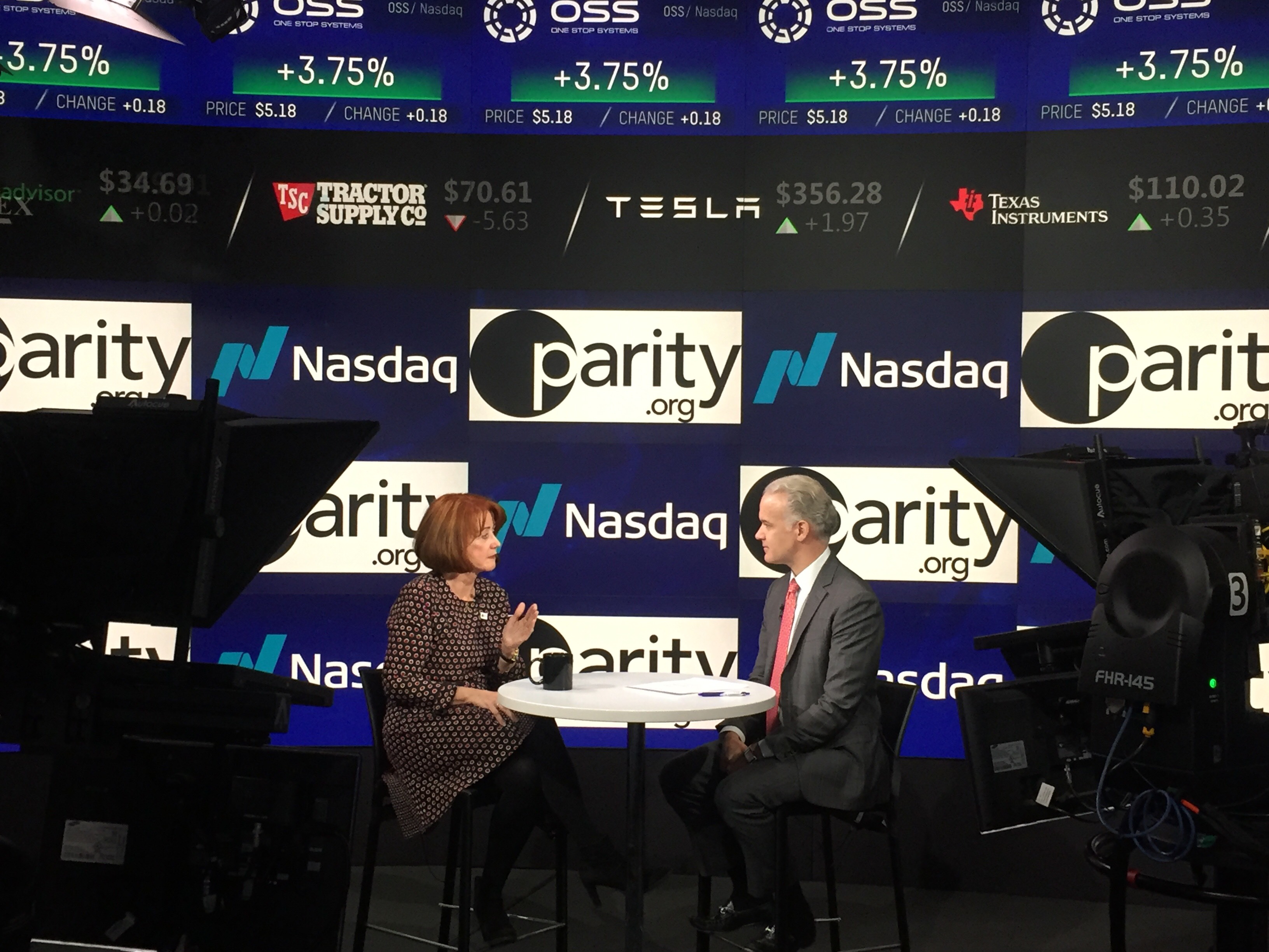 Cathrin Stickney, Founder and CEO of Parity.org, during an interview with Nasdaq