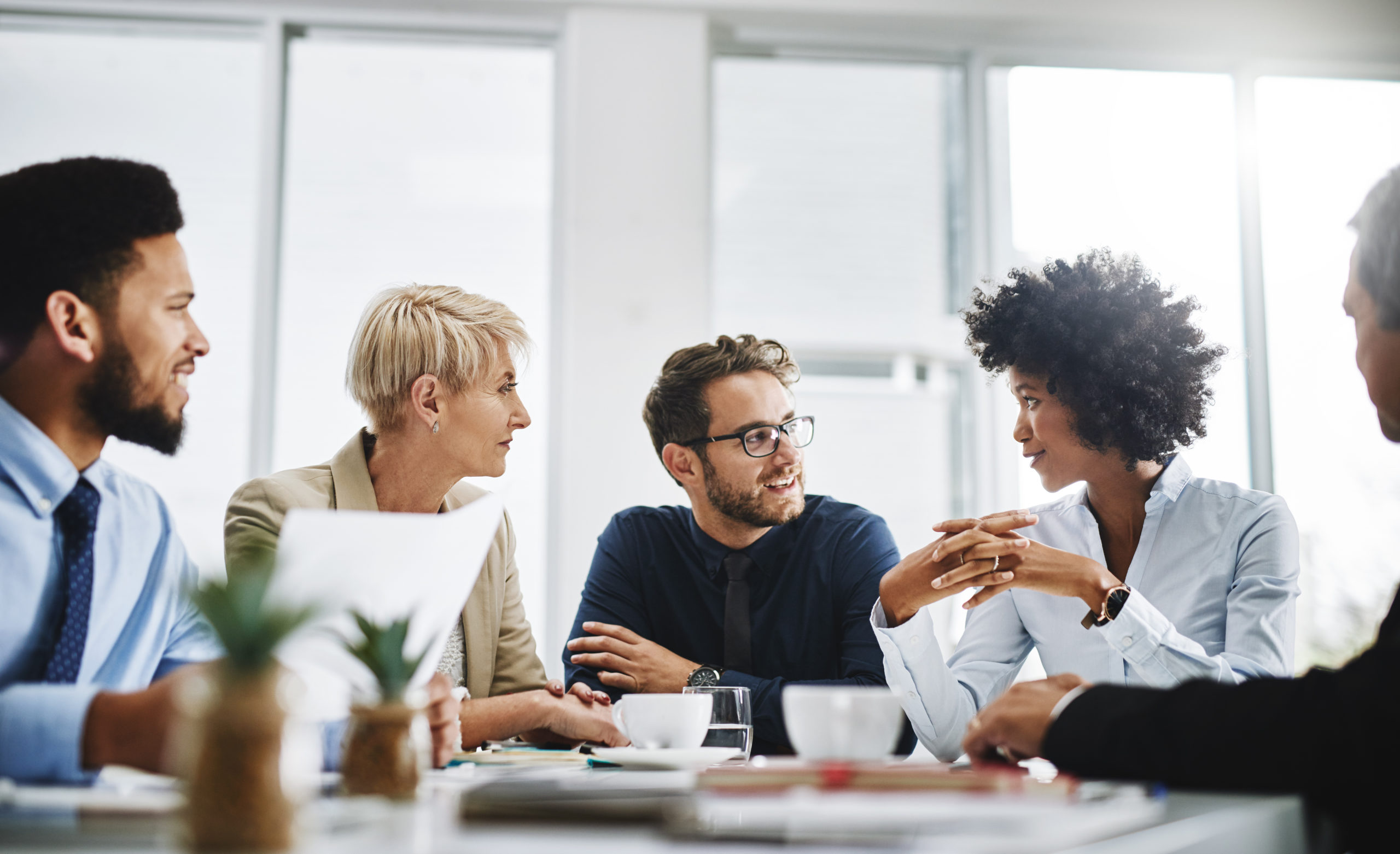 Diverse group of professionals